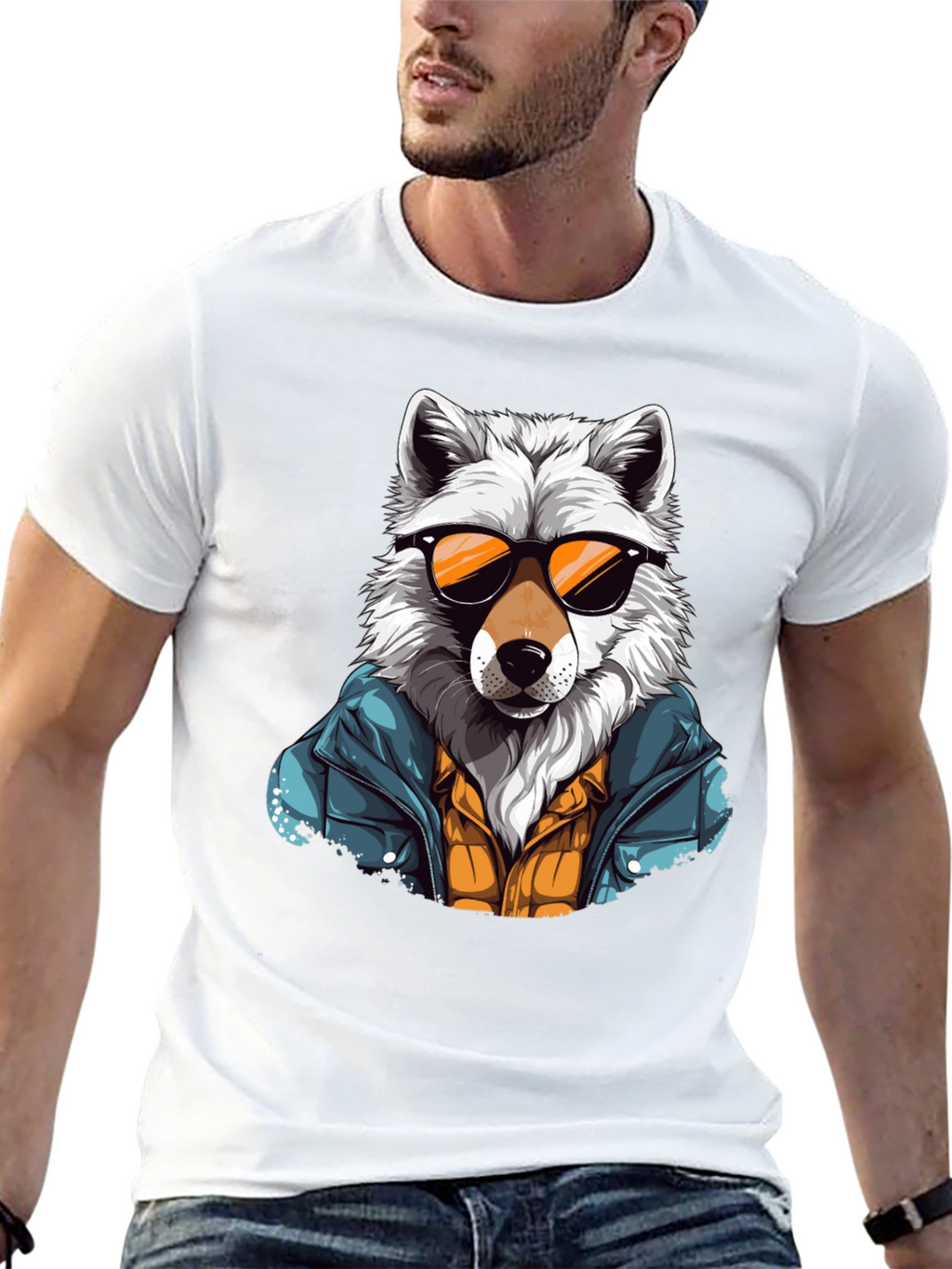 Wolf Graphic T-Shirt - Cool Animal Tee