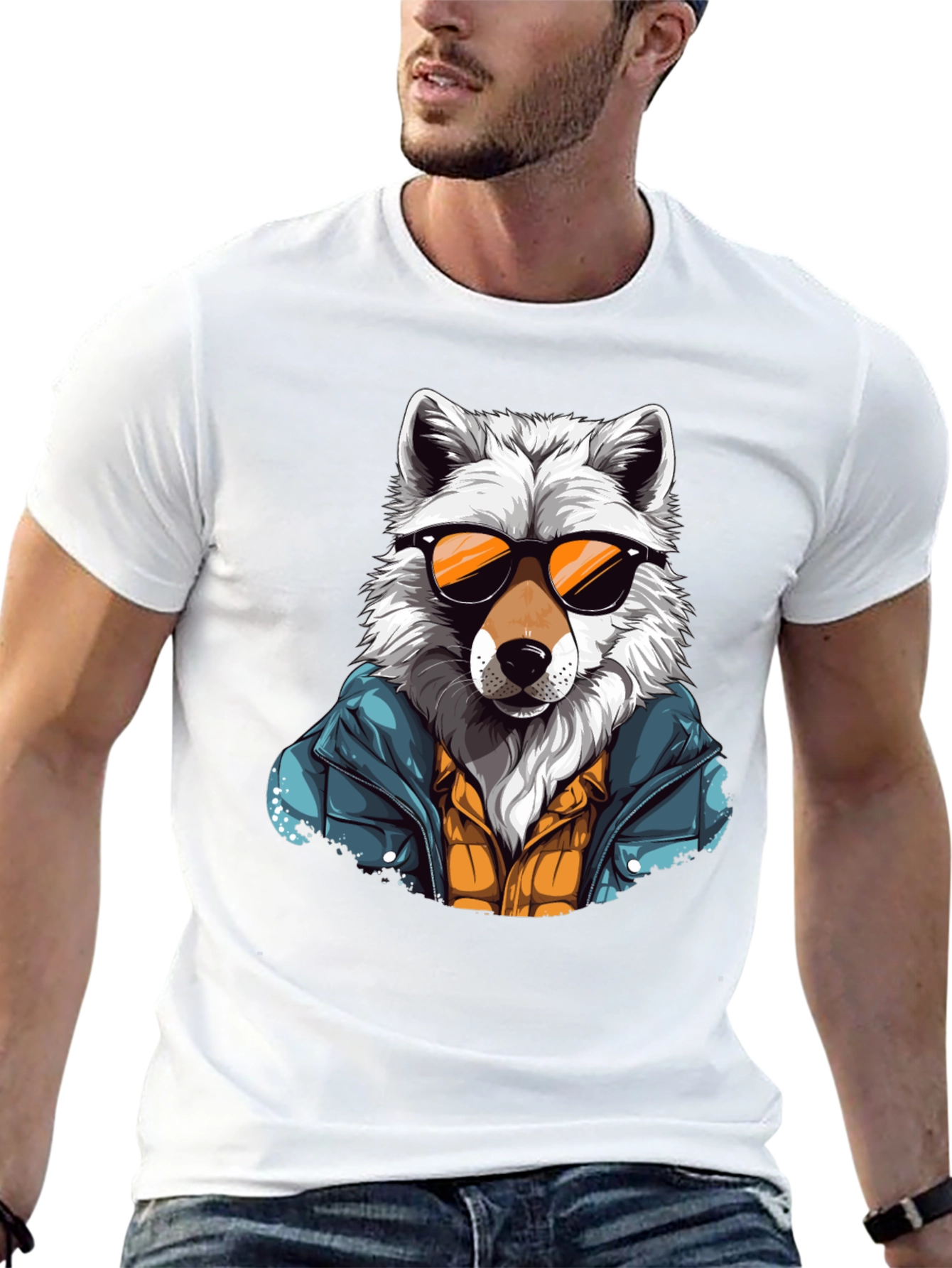 Wolf Graphic T-Shirt - Cool Animal Tee