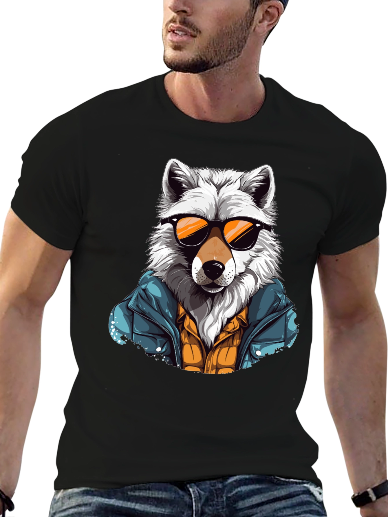 Wolf Graphic T-Shirt - Cool Animal Tee