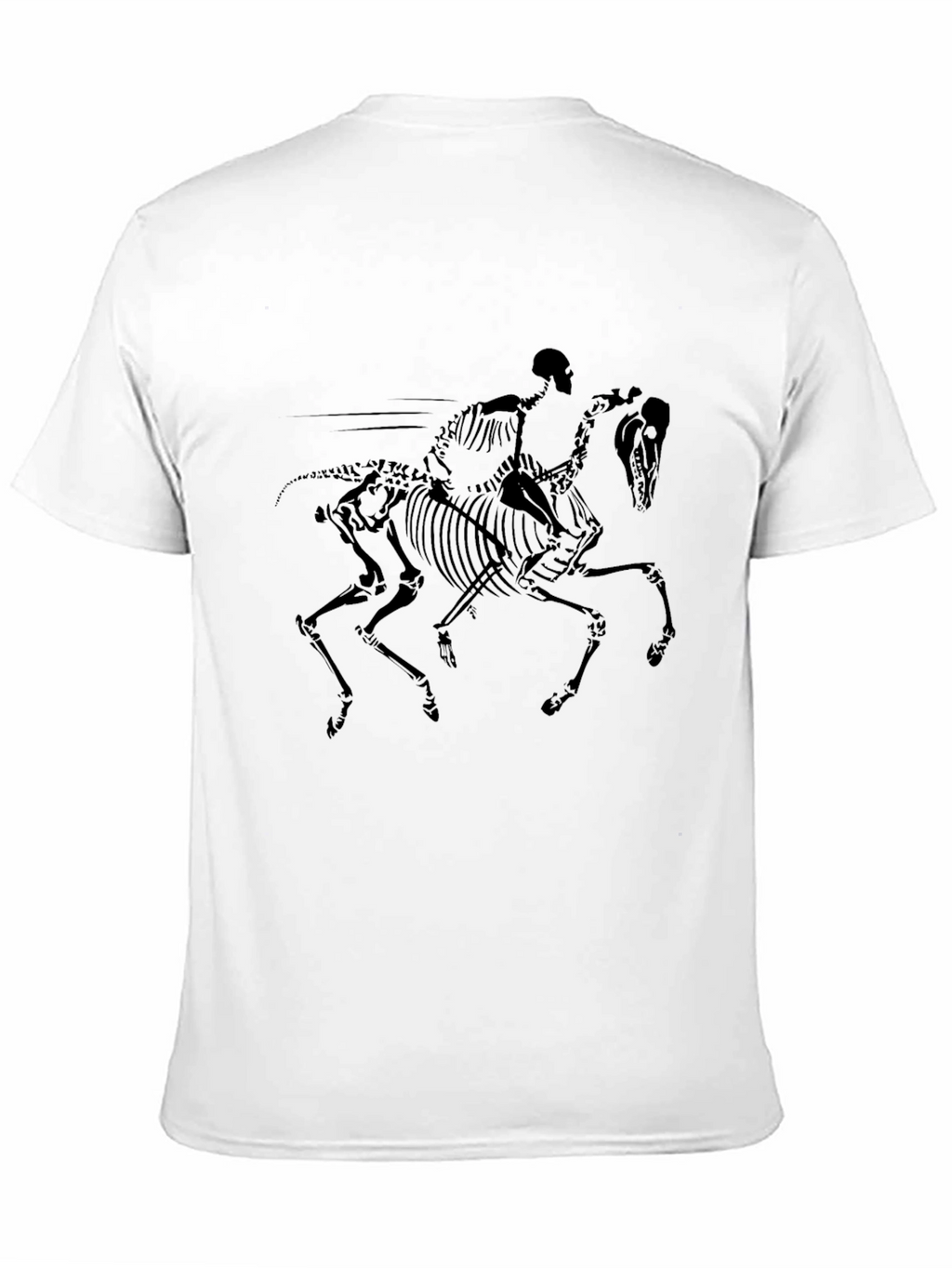 Skeleton Rider Black T-Shirt - Unique Graphic Tee