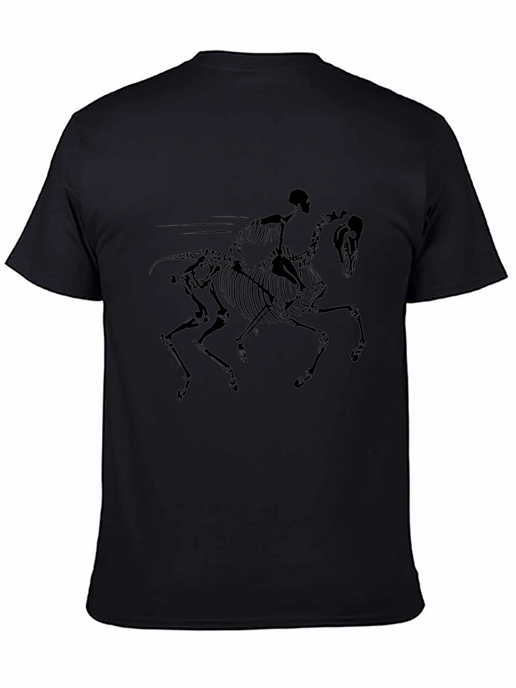 Skeleton Rider Black T-Shirt - Unique Graphic Tee