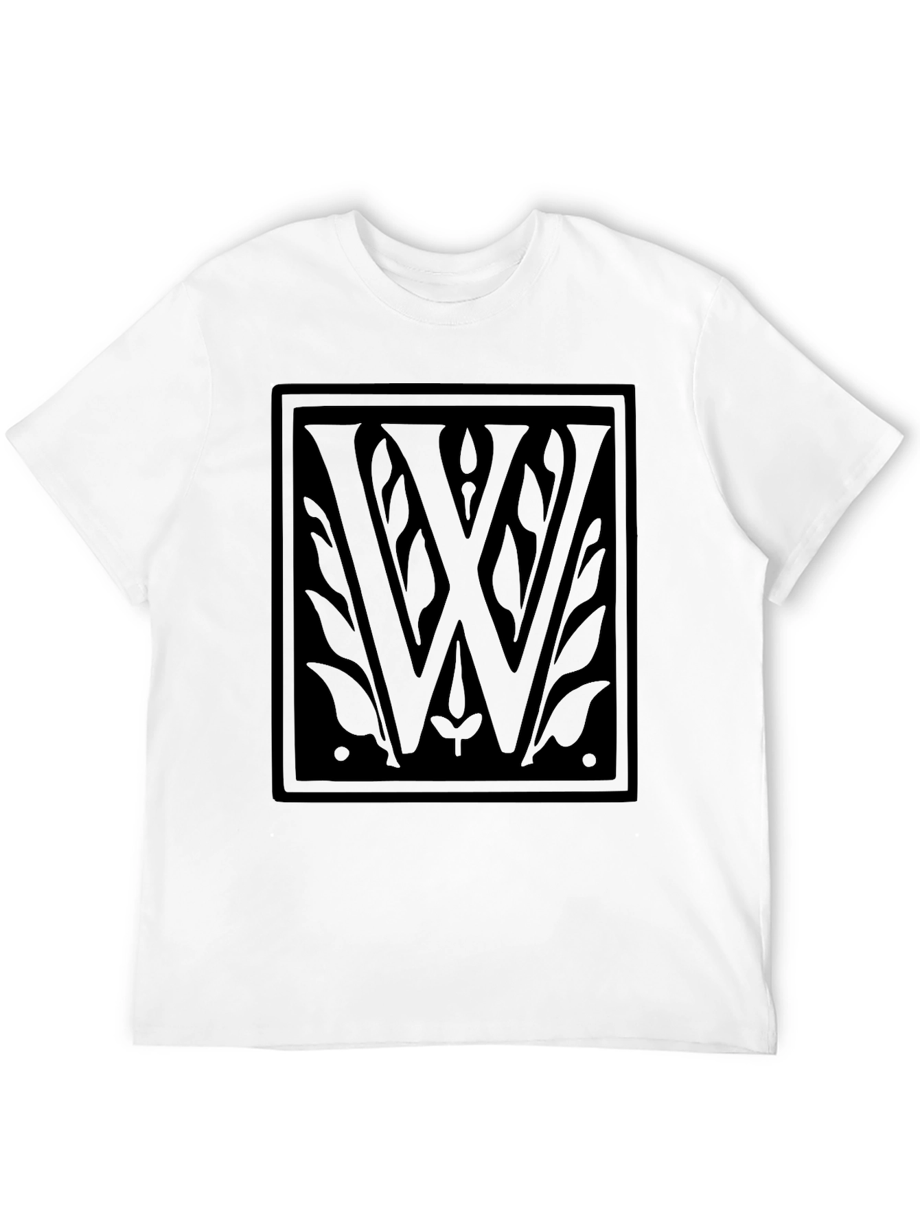 Elegant Black W Emblem T-Shirt