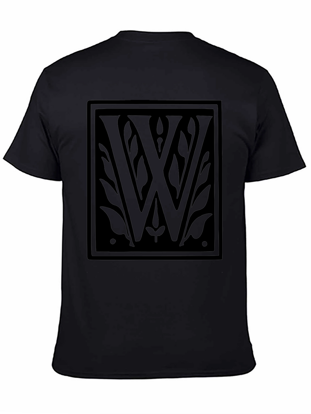 Elegant Black W Emblem T-Shirt