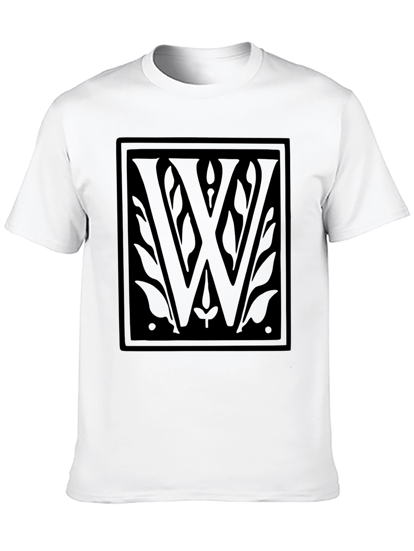 Elegant Black W Emblem T-Shirt