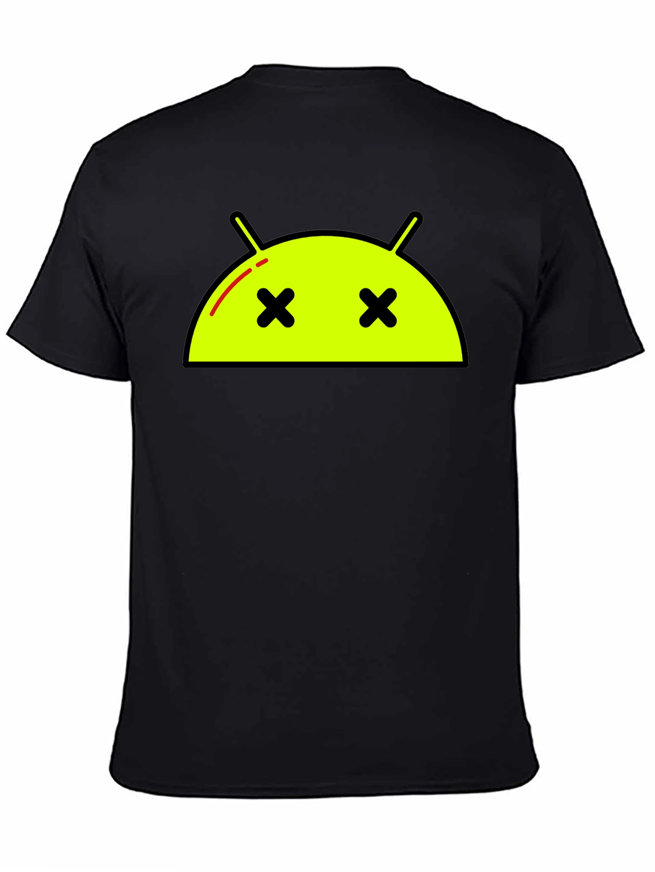 Android Dead Face T-Shirt - Funny Robot Graphic Tee