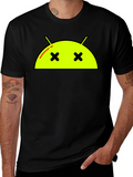 Android Dead Face T-Shirt - Funny Robot Graphic Tee
