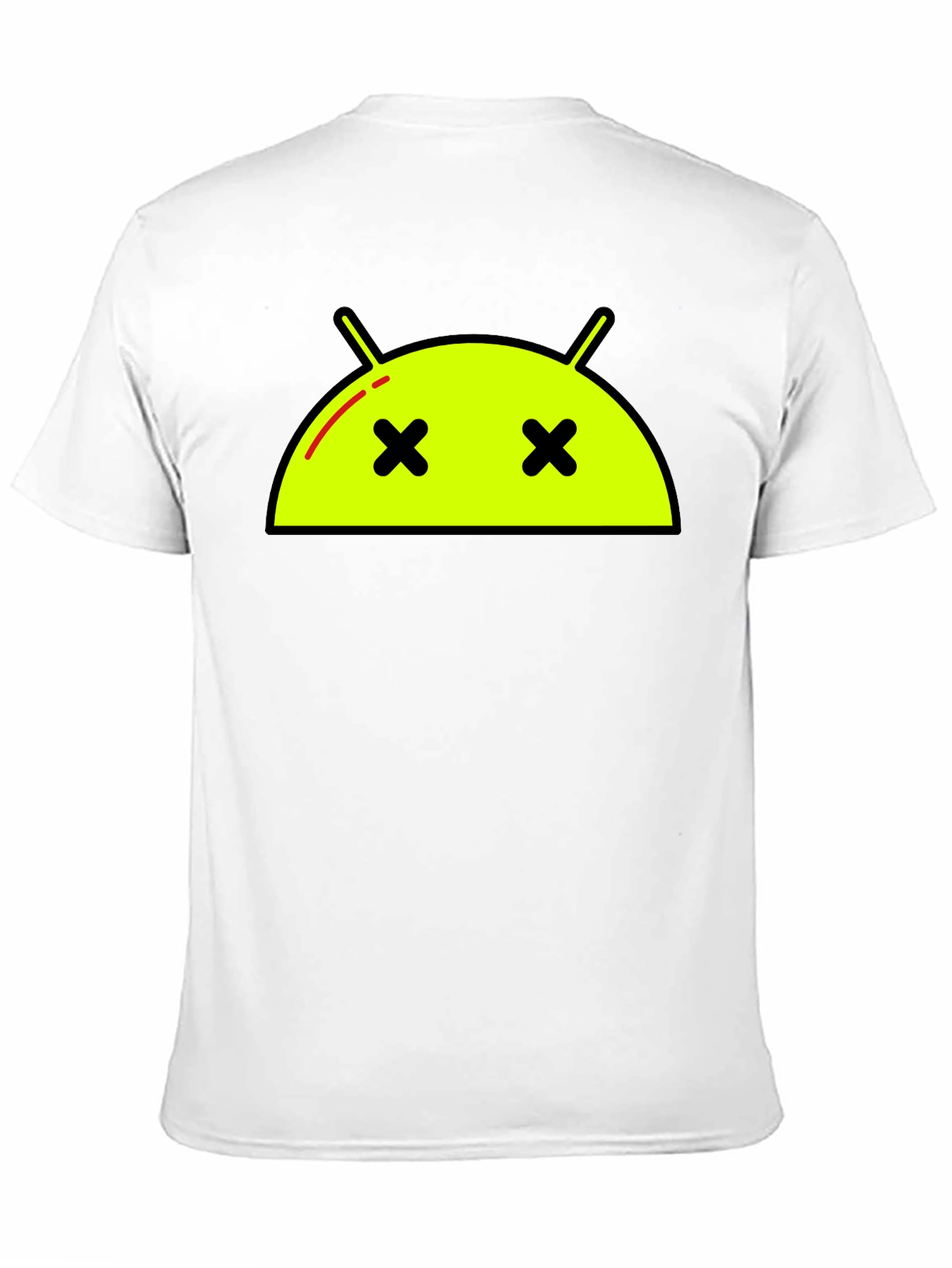 Android Dead Face T-Shirt - Funny Robot Graphic Tee