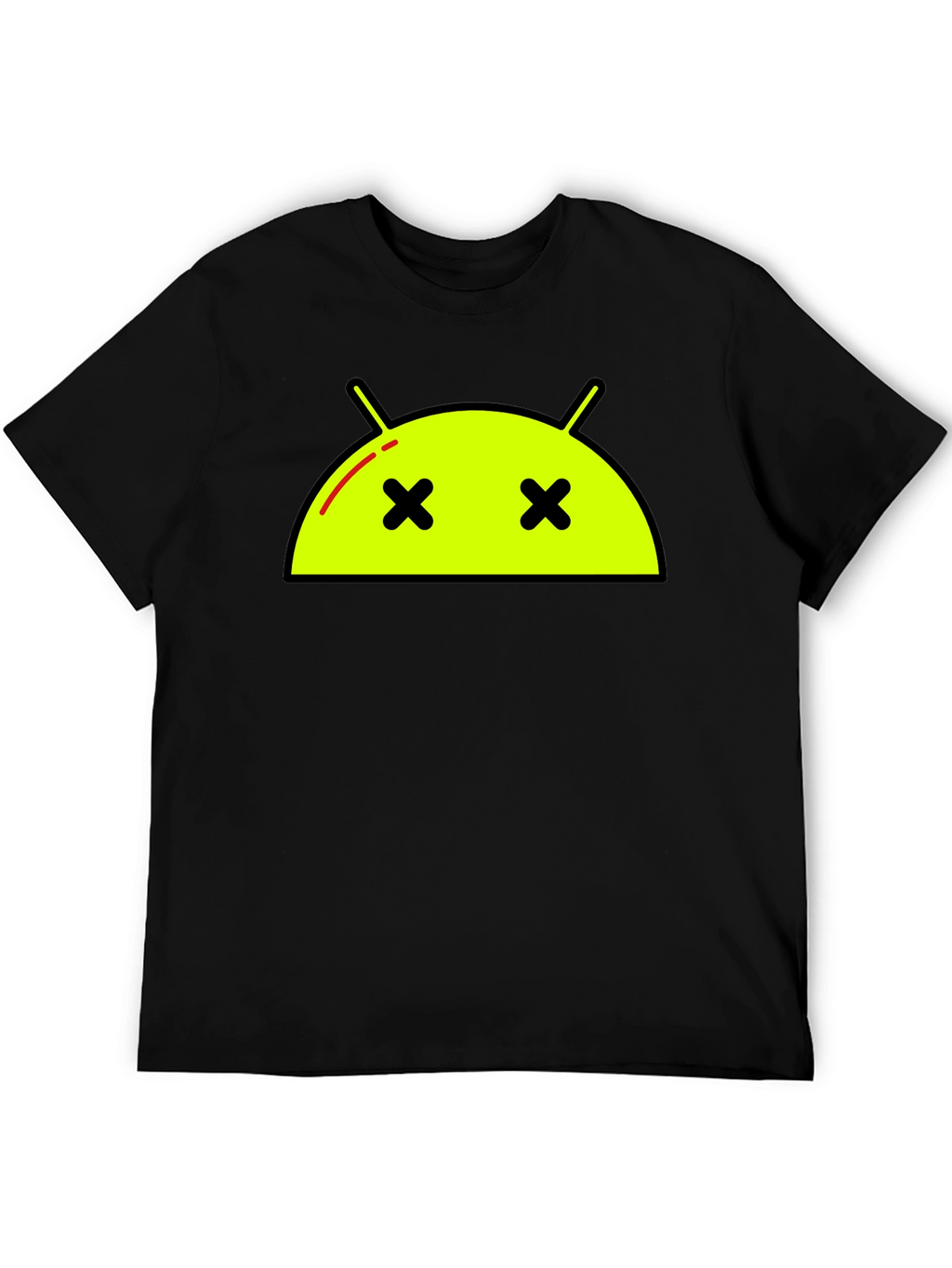 Android Dead Face T-Shirt - Funny Robot Graphic Tee