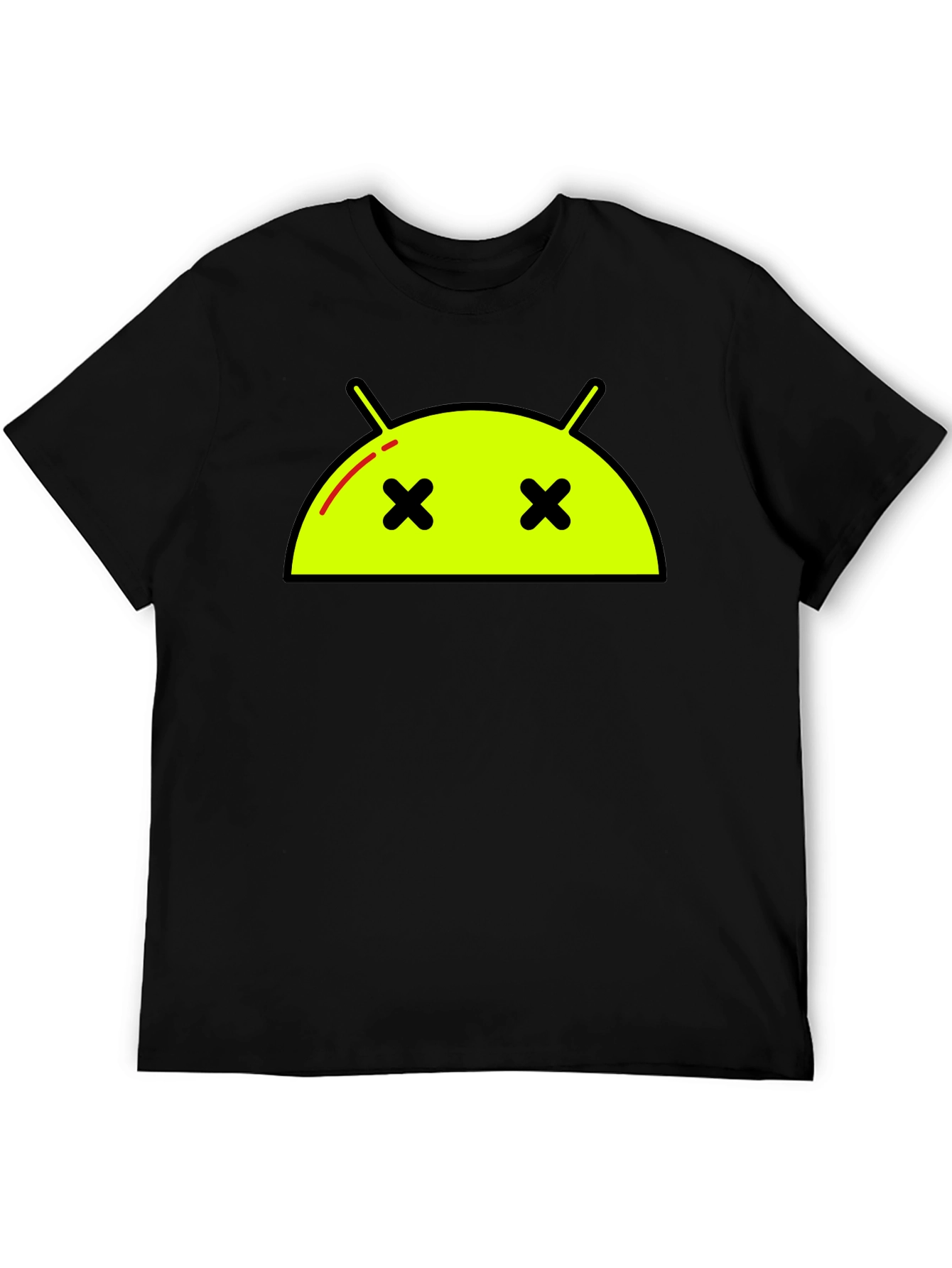 Android Dead Face T-Shirt - Funny Robot Graphic Tee