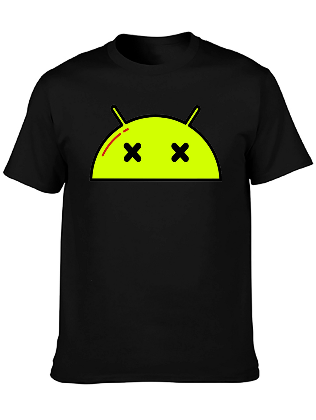Android Dead Face T-Shirt - Funny Robot Graphic Tee