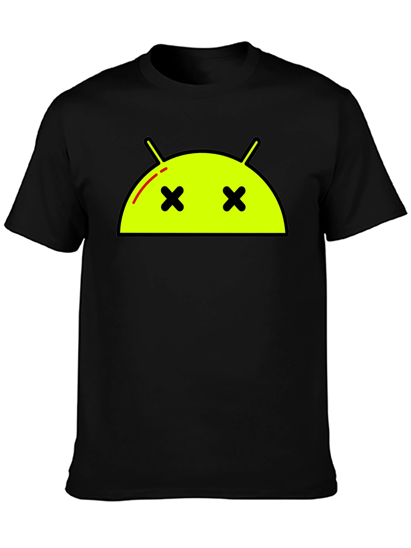 Android Dead Face T-Shirt - Funny Robot Graphic Tee