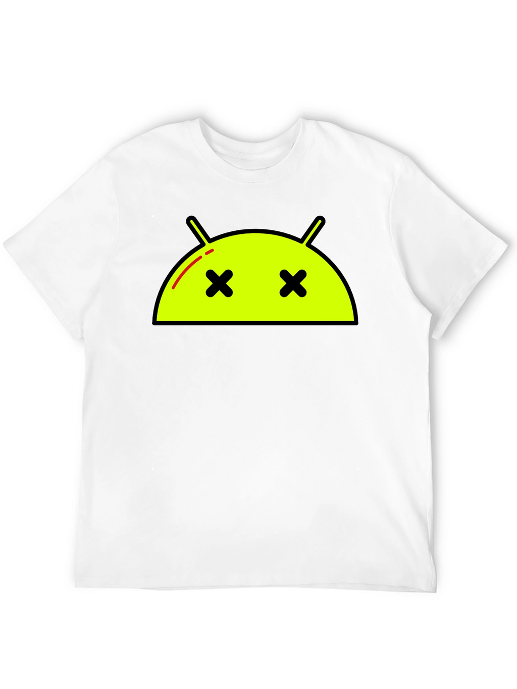Android Dead Face T-Shirt - Funny Robot Graphic Tee
