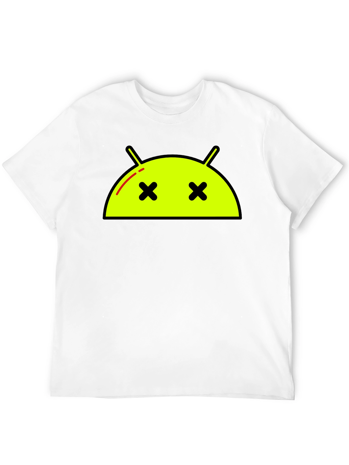 Android Dead Face T-Shirt - Funny Robot Graphic Tee