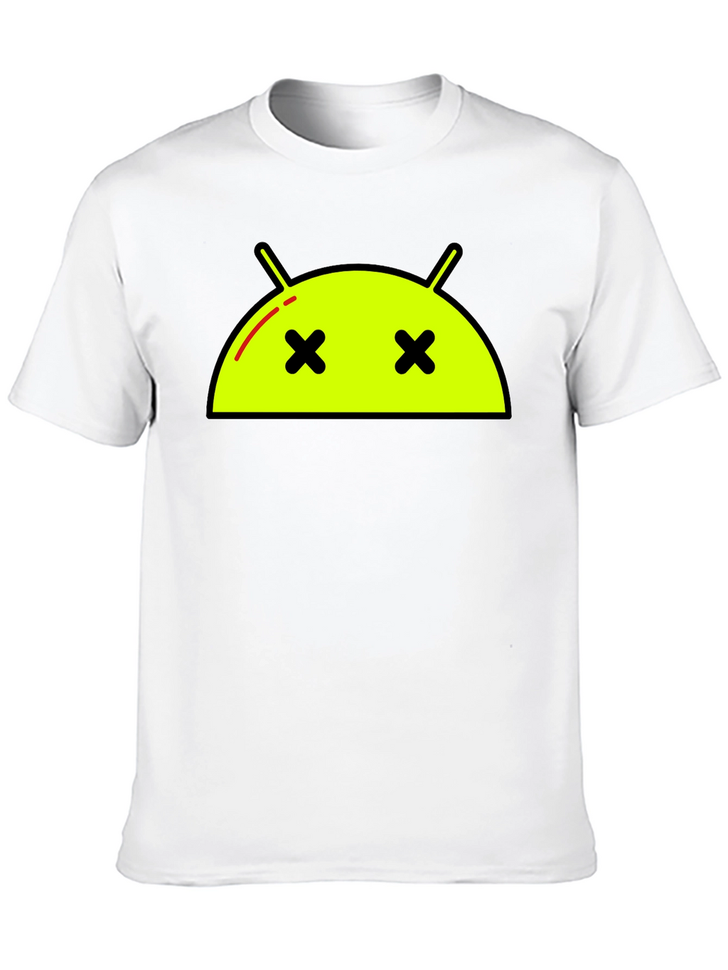 Android Dead Face T-Shirt - Funny Robot Graphic Tee