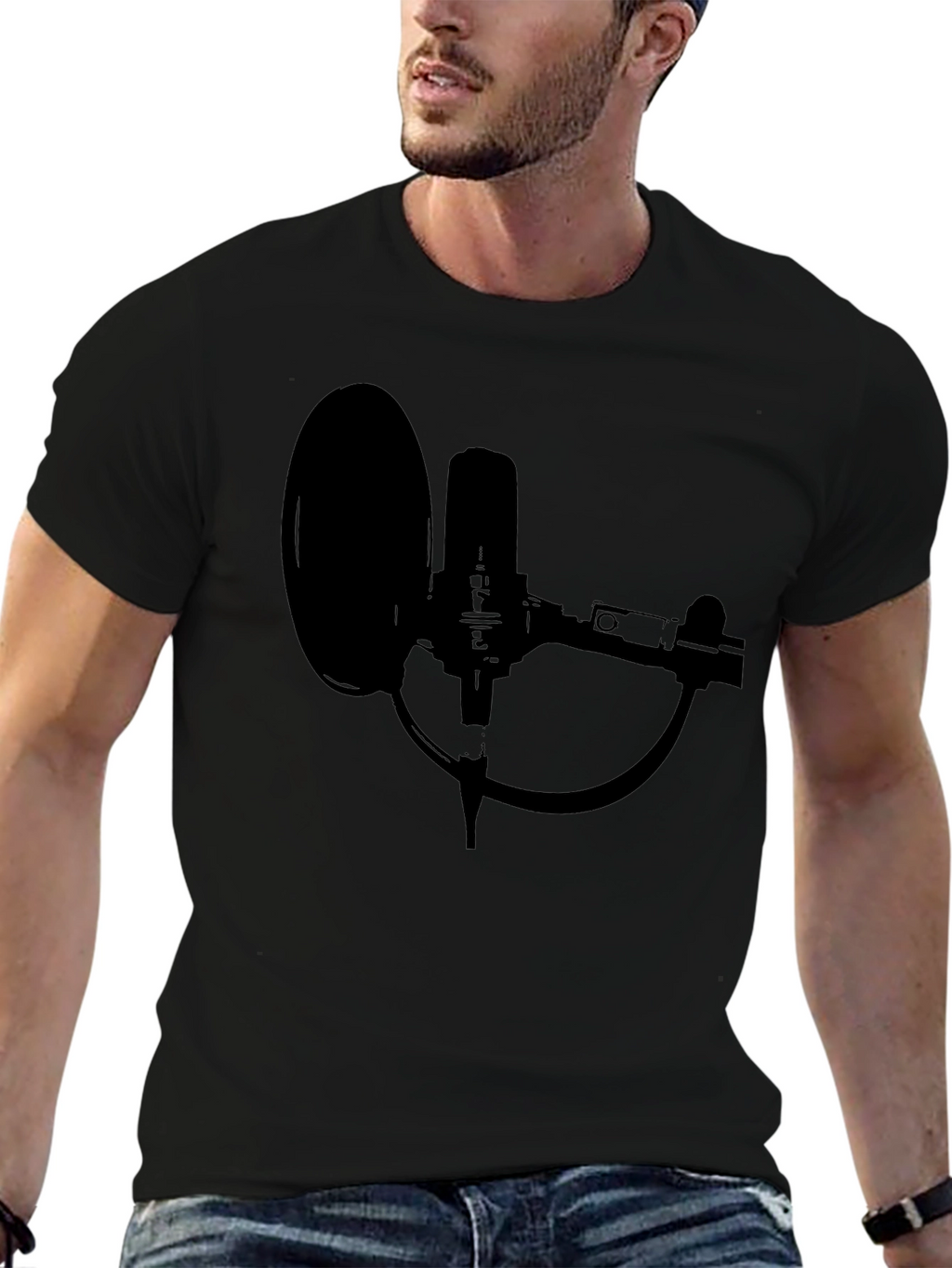 Studio Microphone Graphic Tee