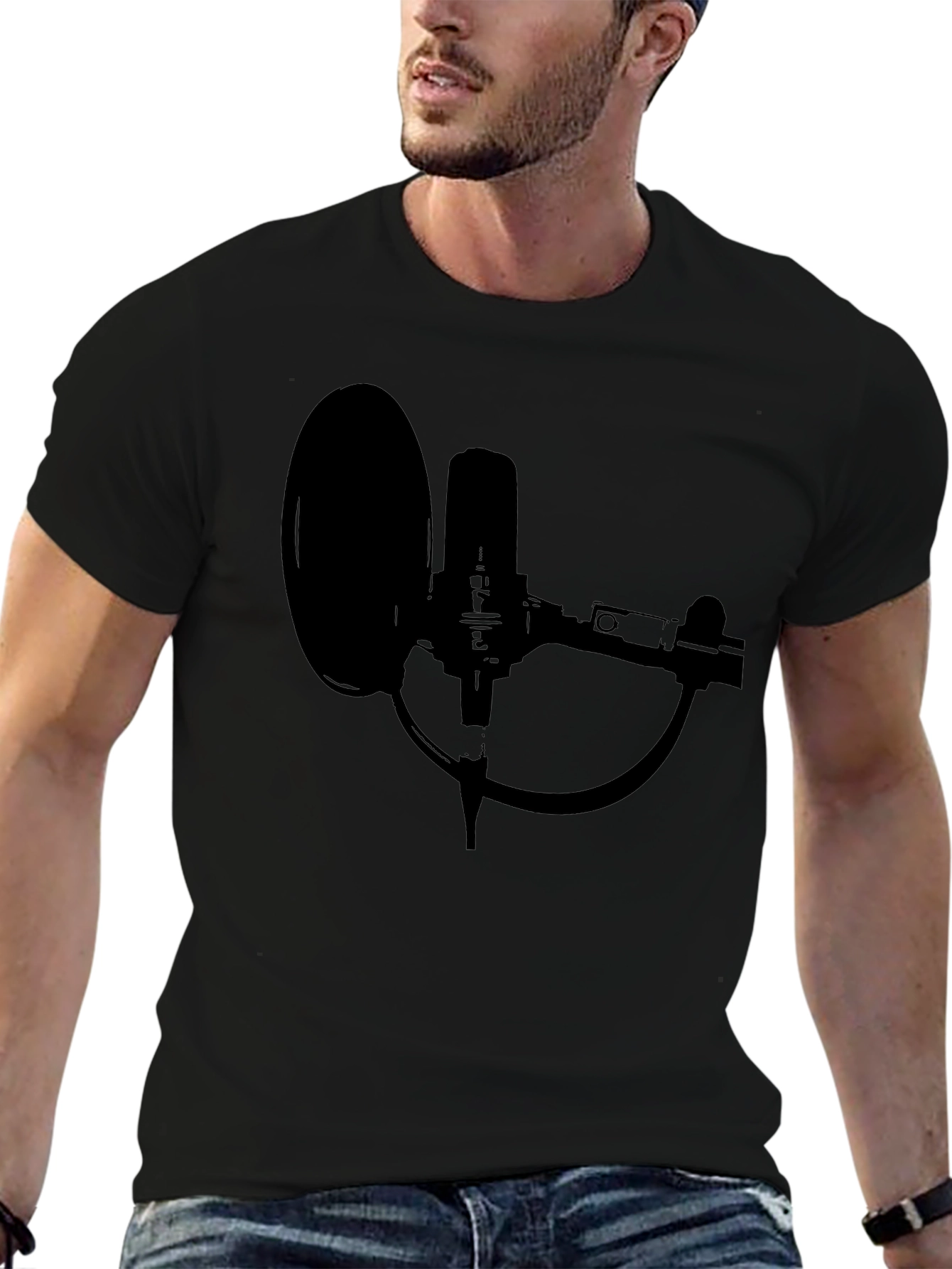 Studio Microphone Graphic Tee