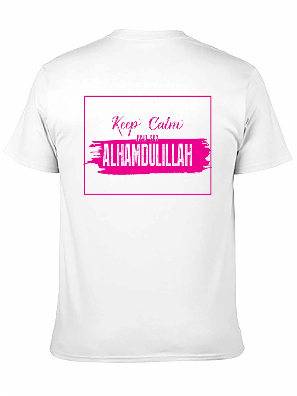Keep Calm Alhamdulilah T-Shirt - Black Cotton Tee
