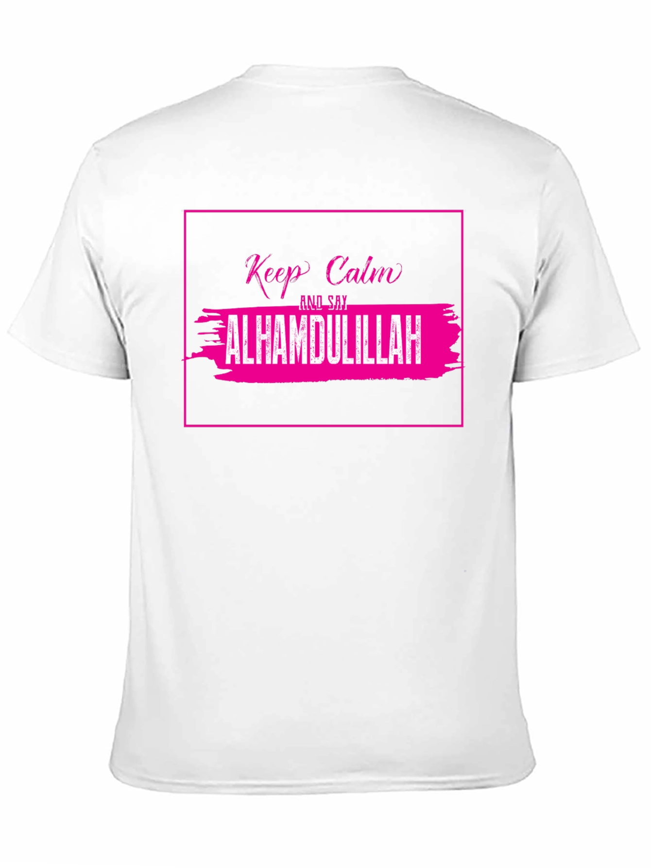 Keep Calm Alhamdulilah T-Shirt - Black Cotton Tee