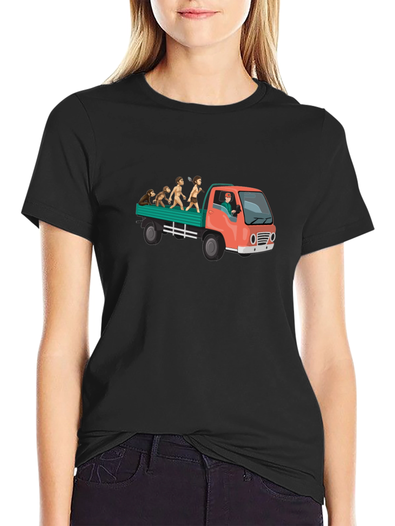 Evolution Truck Ride T-Shirt - Black Graphic Tee