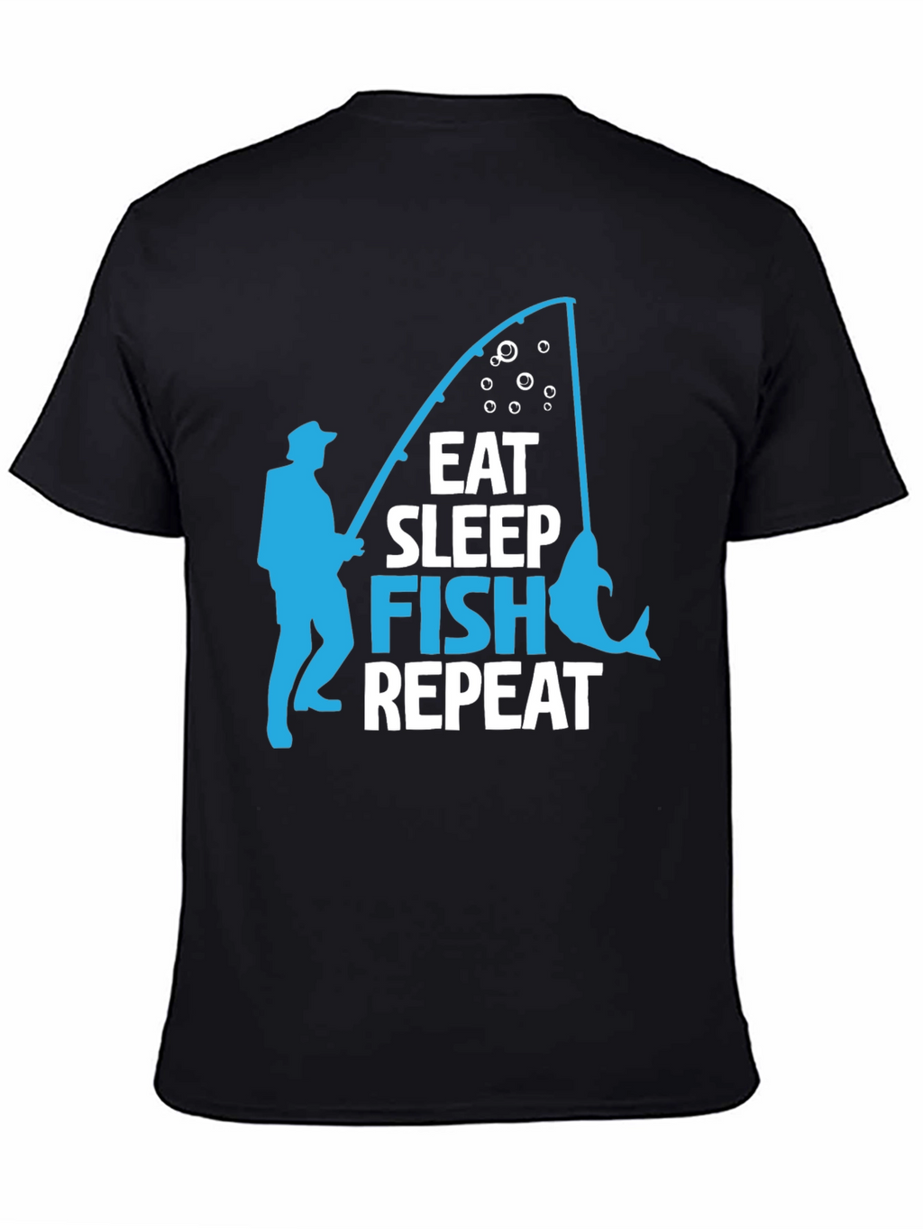 Eat Sleep Fish Repeat Graphic T-Shirt