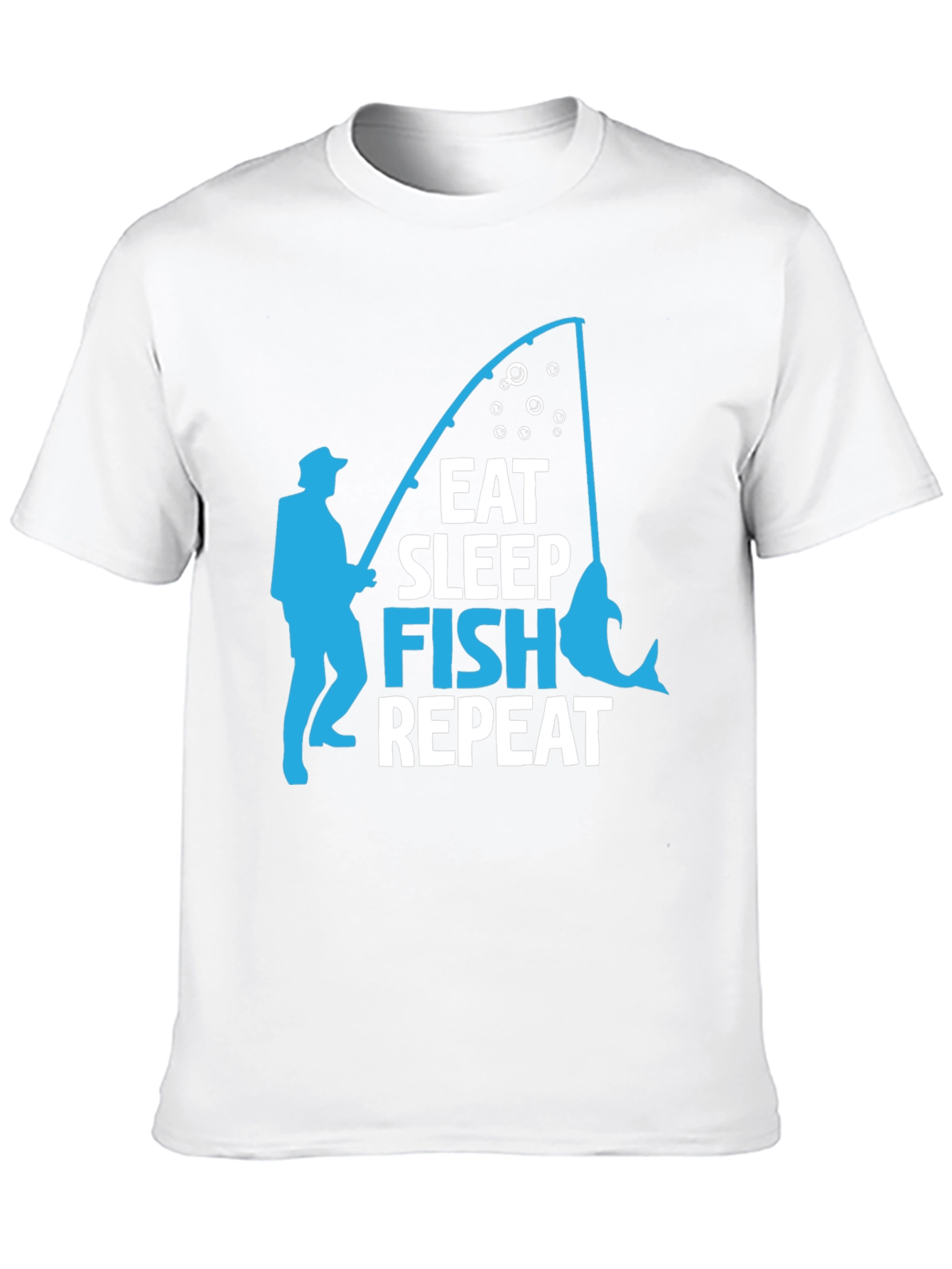 Eat Sleep Fish Repeat Graphic T-Shirt
