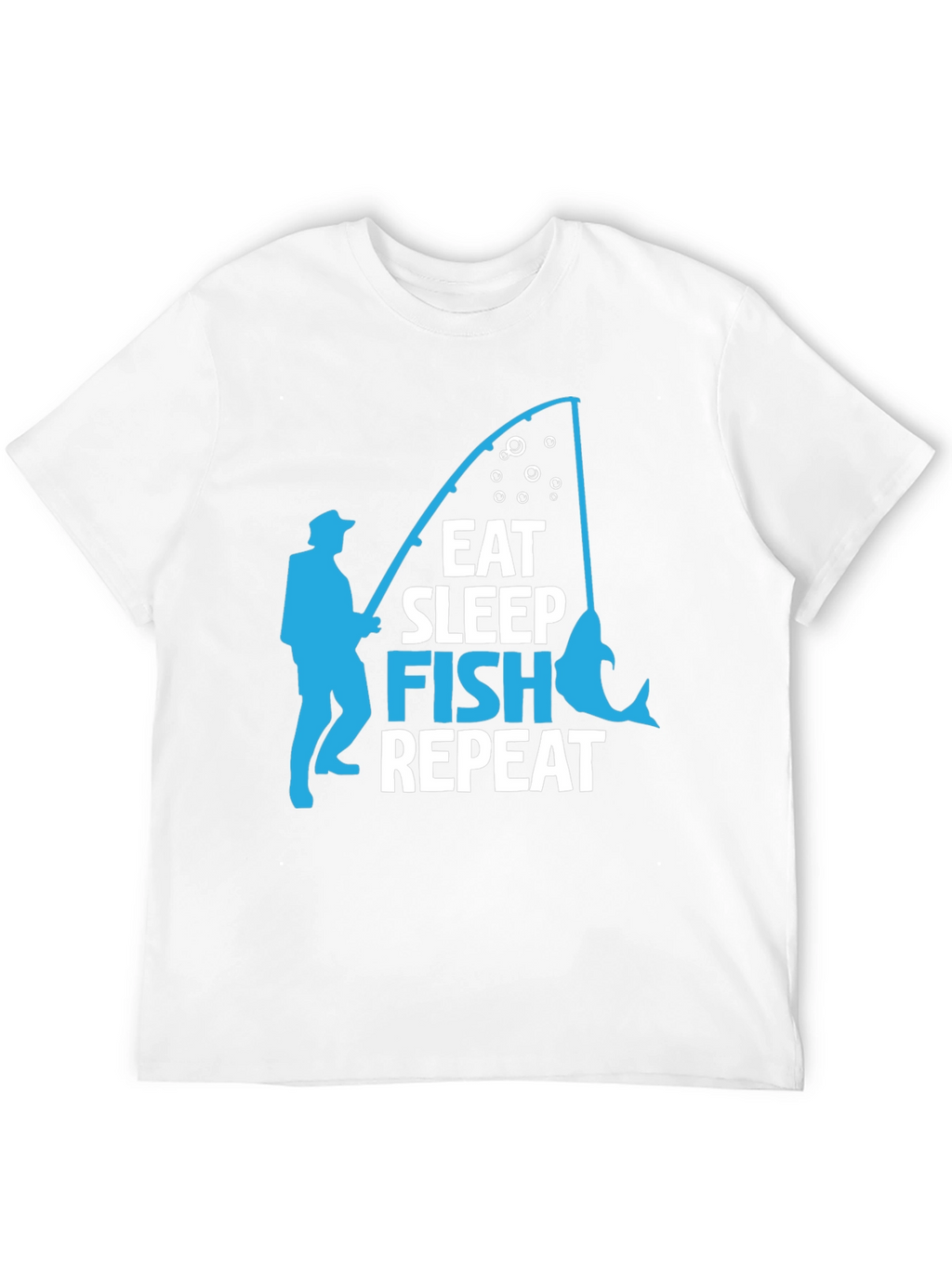 Eat Sleep Fish Repeat Graphic T-Shirt
