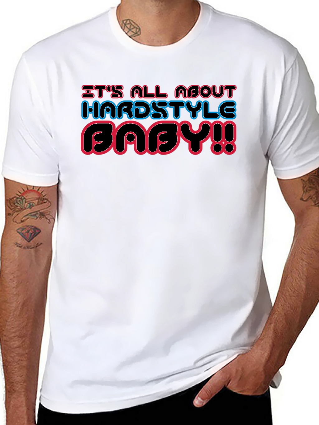 Hardstyle Baby Black T-Shirt Rave EDM Festival Apparel