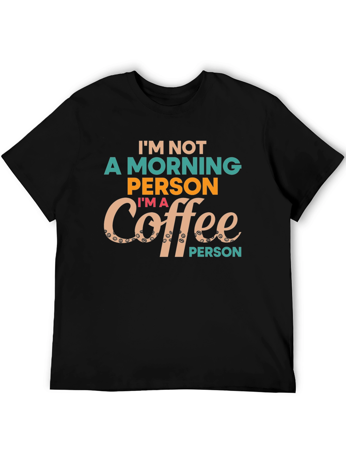 Coffee Person Graphic Tee - Unisex Black T-Shirt