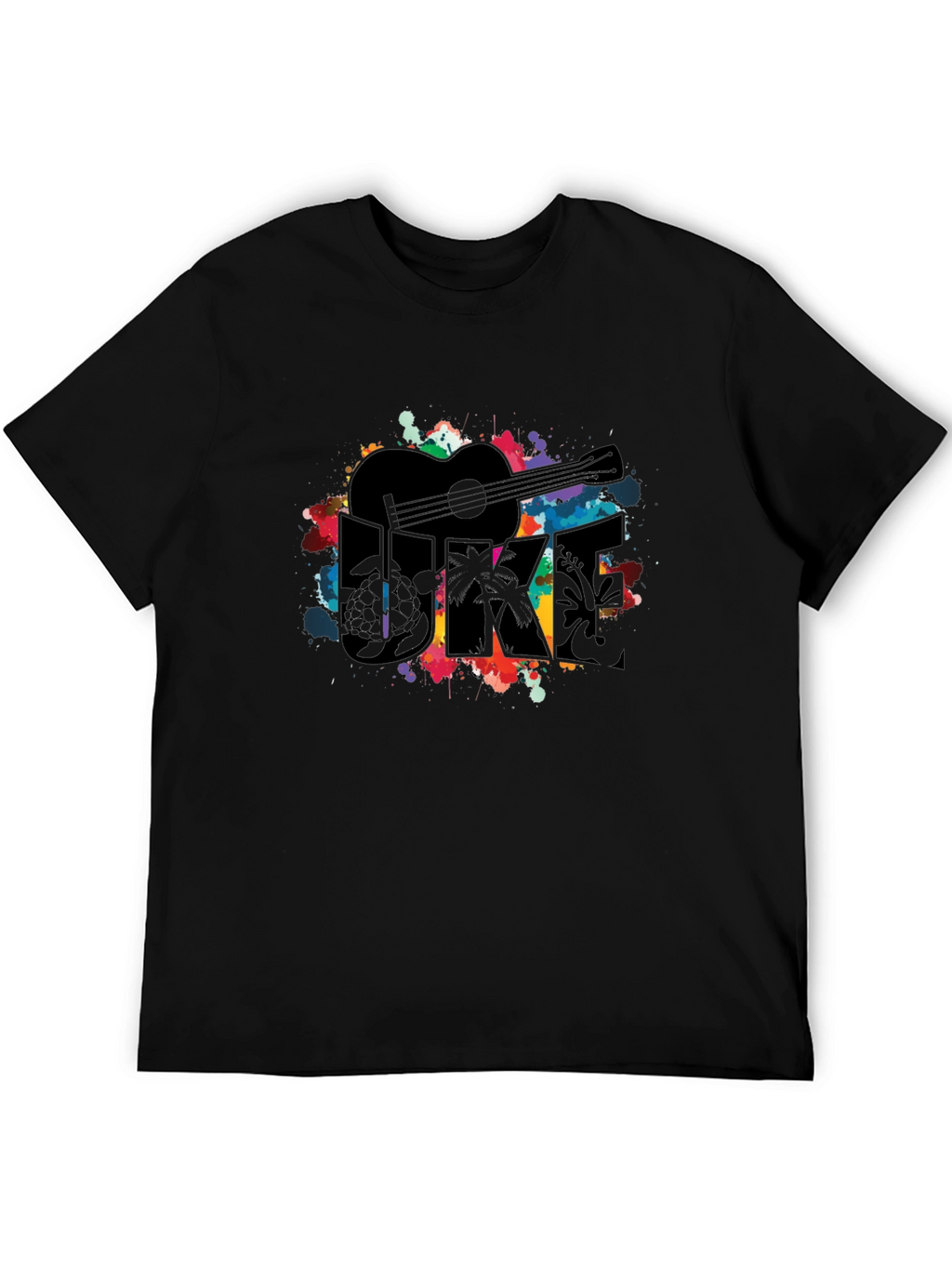 Ukulele Graphic Tee - Vibrant Music Lover Shirt