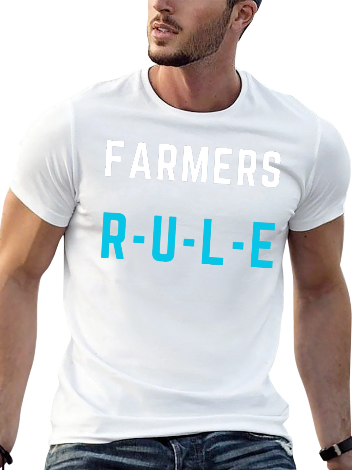 Farmers Rule T-Shirt - Black