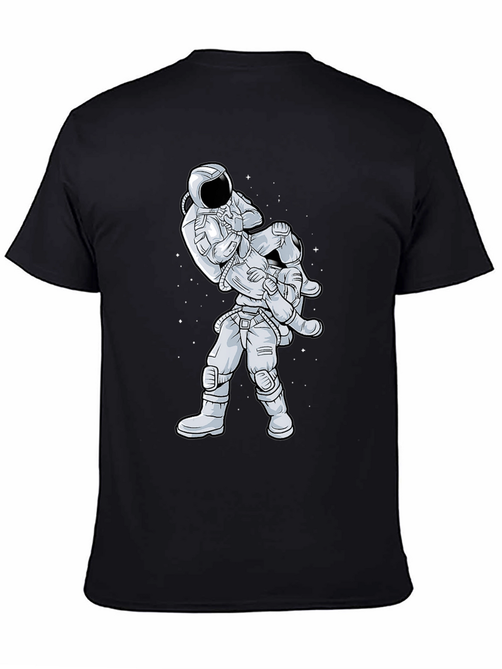 Astronaut Jiu Jitsu Black T-Shirt
