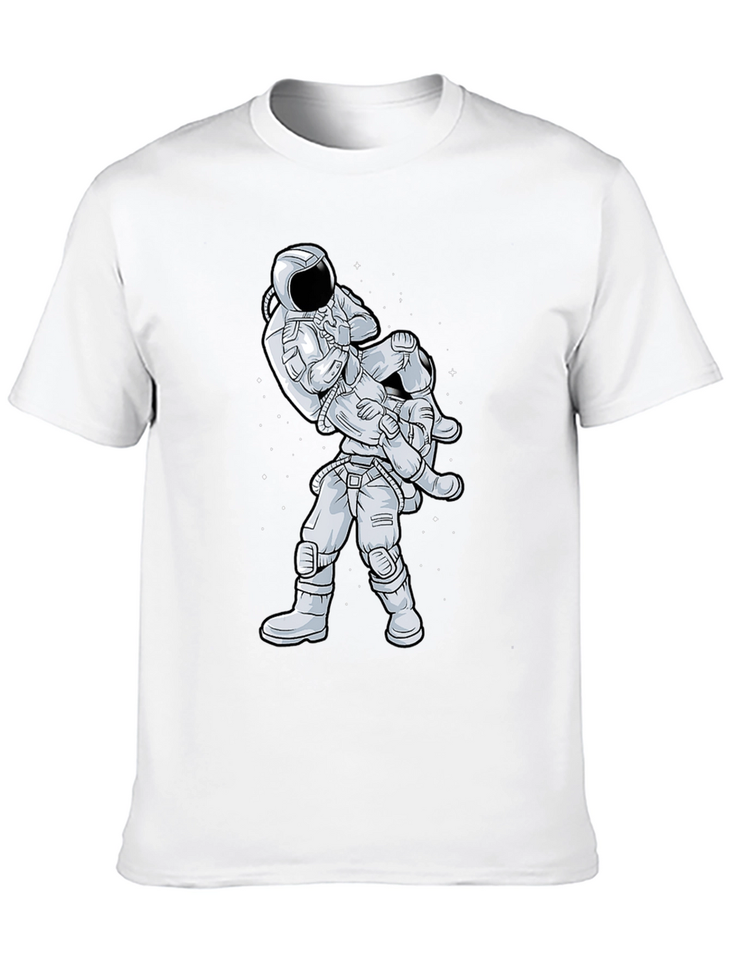 Astronaut Jiu Jitsu Black T-Shirt
