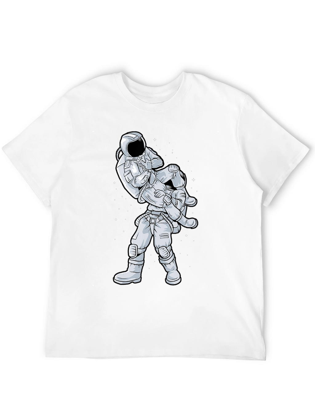 Astronaut Jiu Jitsu Black T-Shirt