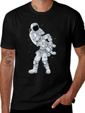 Astronaut Jiu Jitsu Black T-Shirt