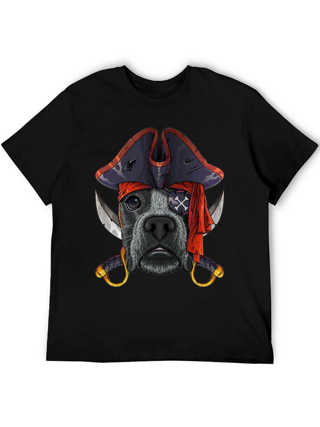 Pirate Dog T-Shirt Funny Pet Tee