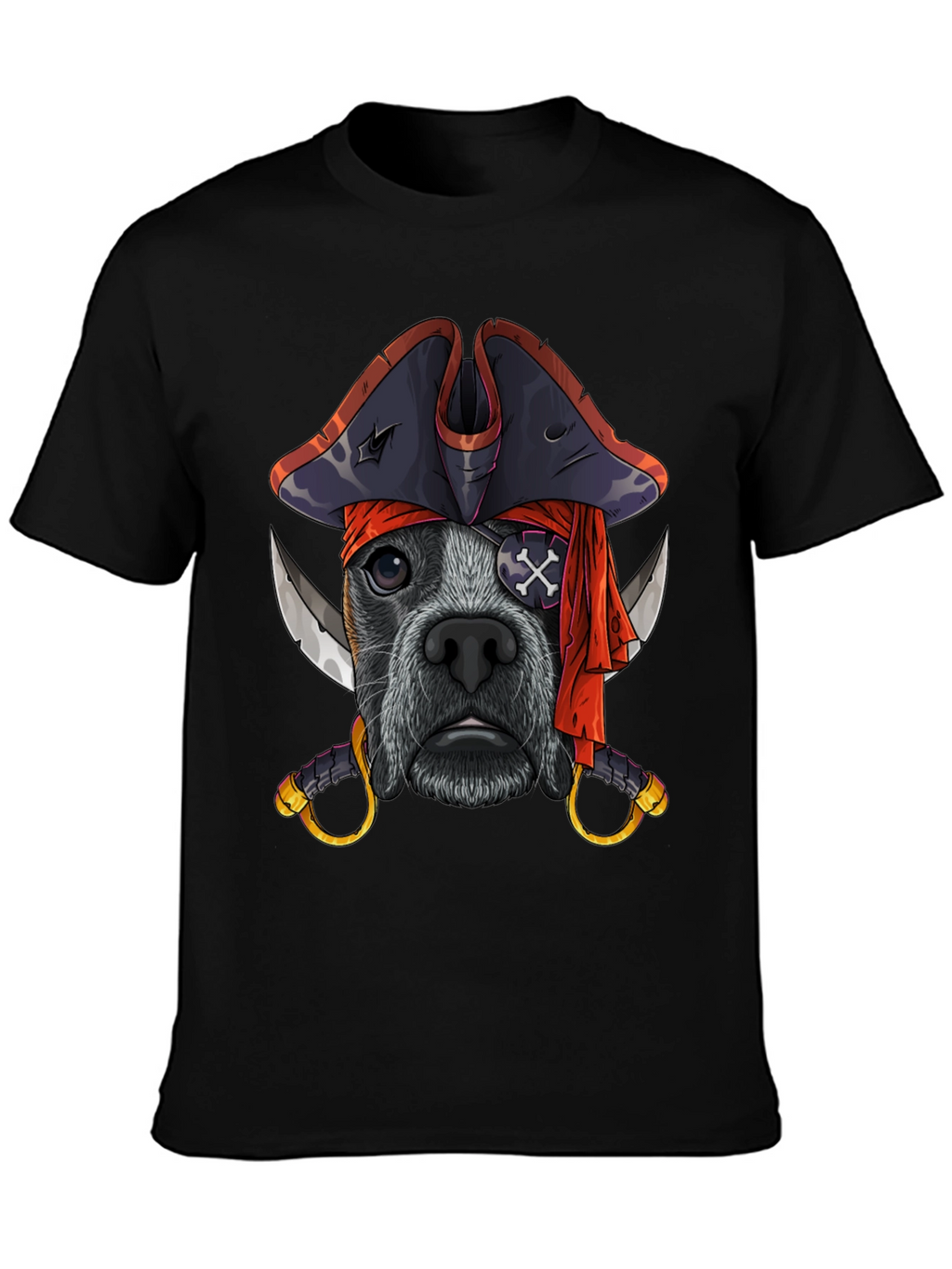Pirate Dog T-Shirt Funny Pet Tee