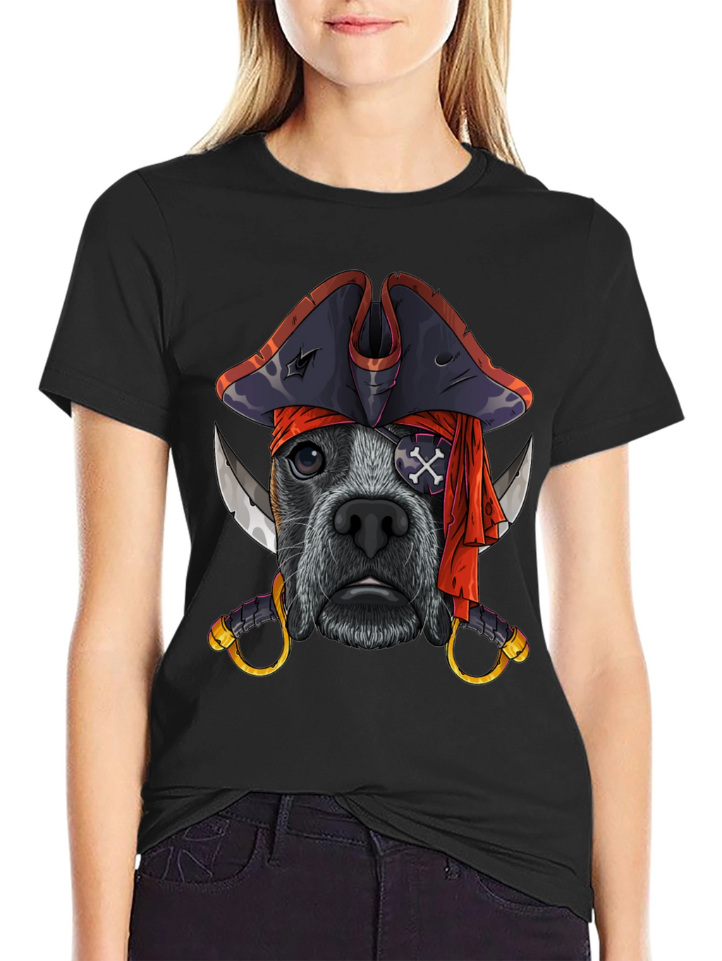 Pirate Dog T-Shirt Funny Pet Tee