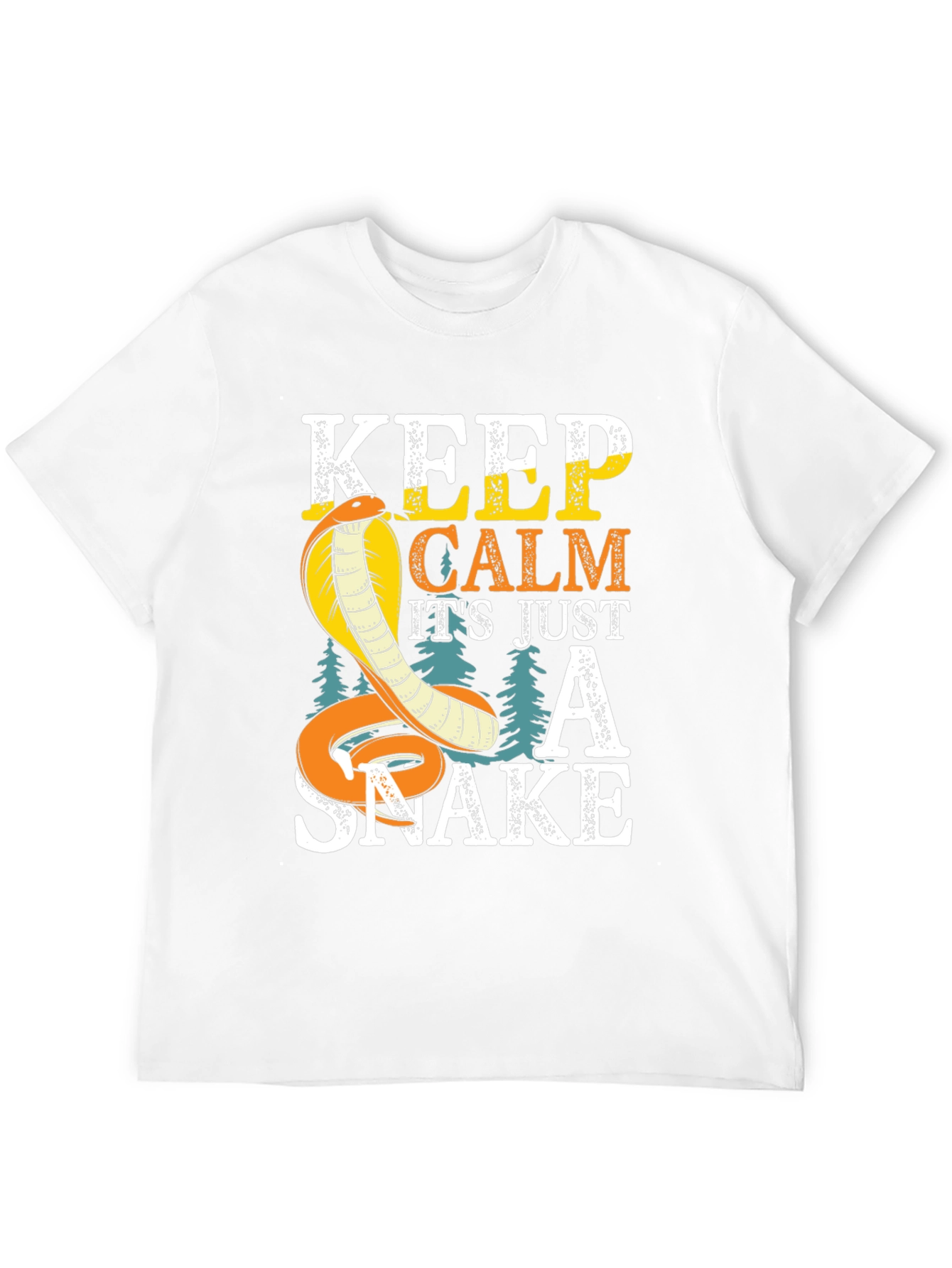 Keep Calm Cobra Snake Graphic T-Shirt