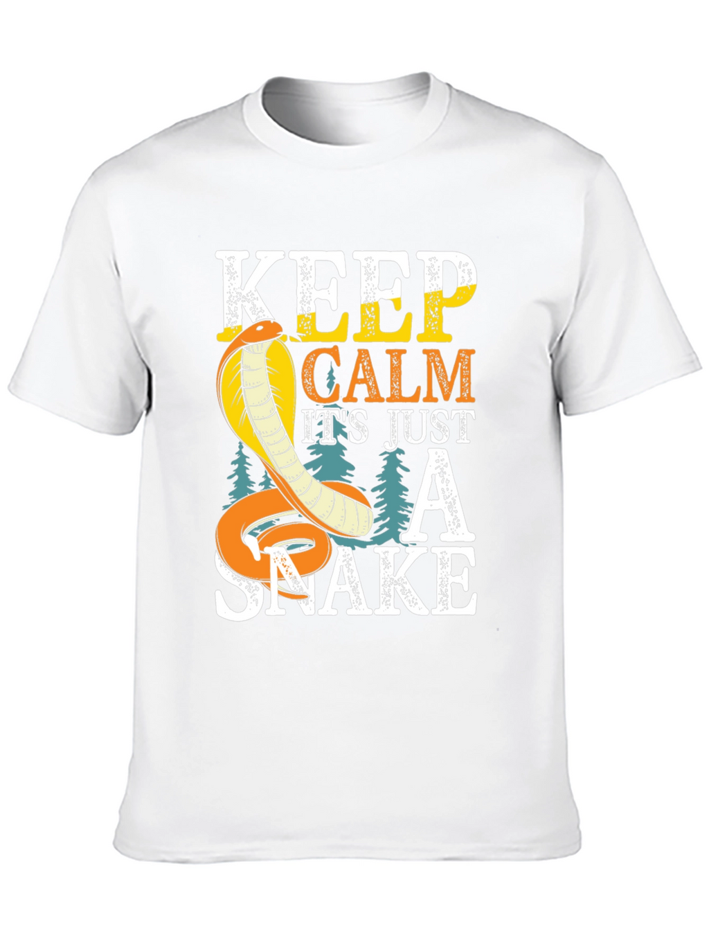 Keep Calm Cobra Snake Graphic T-Shirt