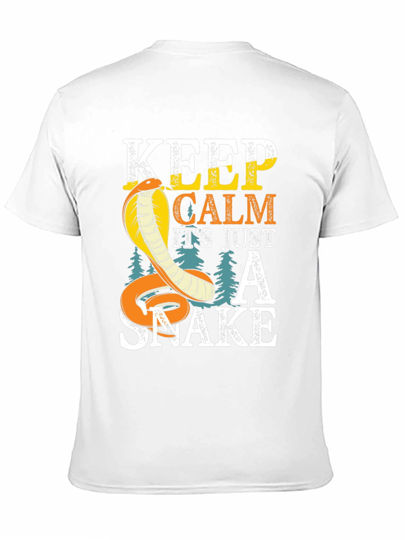 Keep Calm Cobra Snake Graphic T-Shirt
