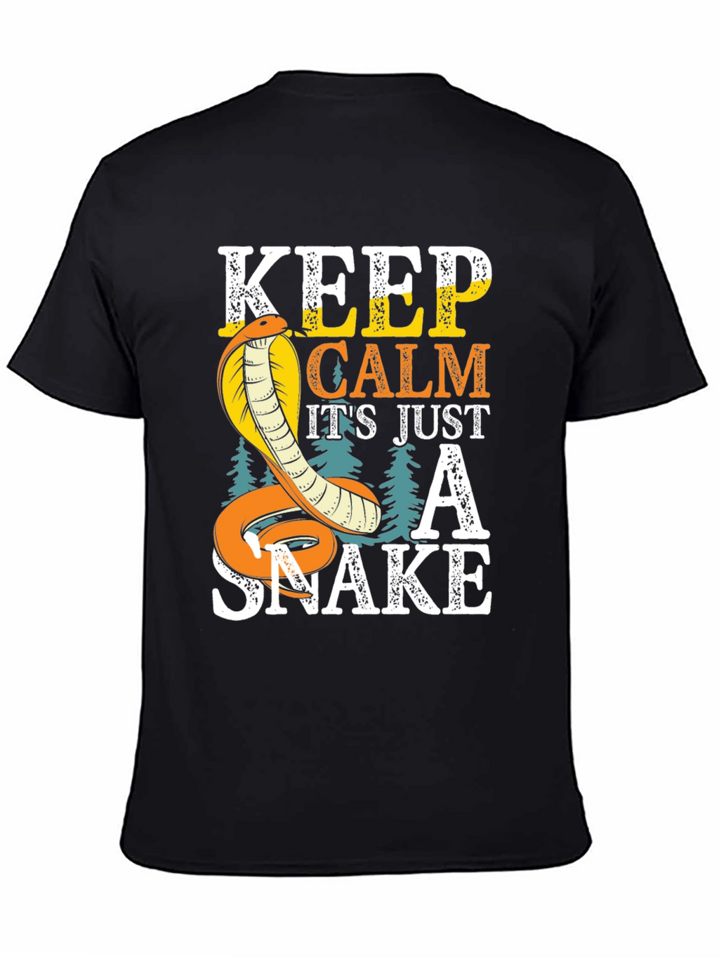 Keep Calm Cobra Snake Graphic T-Shirt