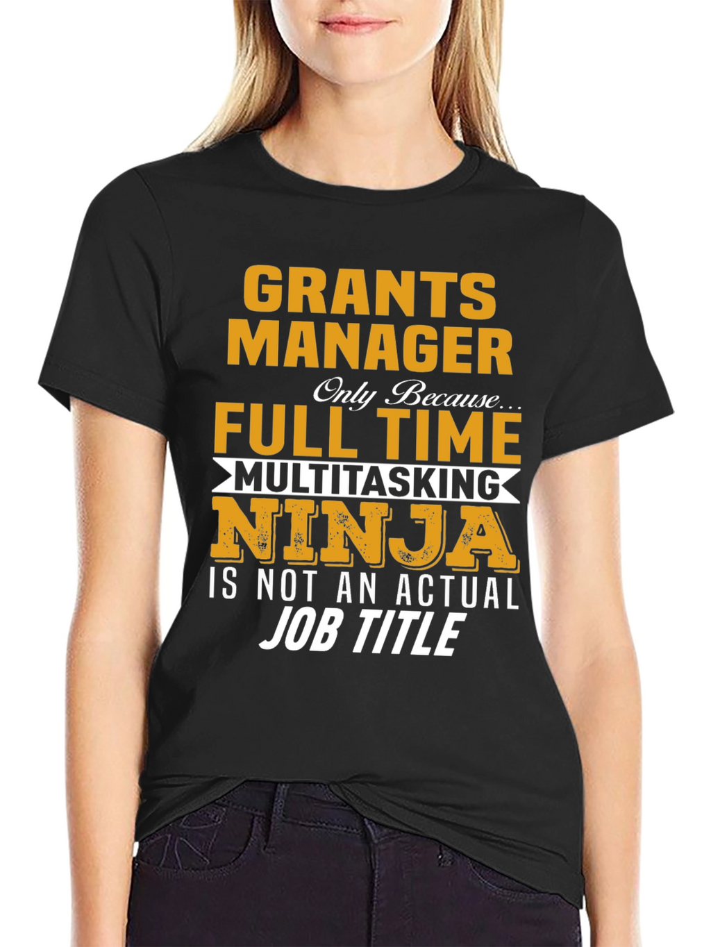 Grants Manager Full Time Ninja T-Shirt