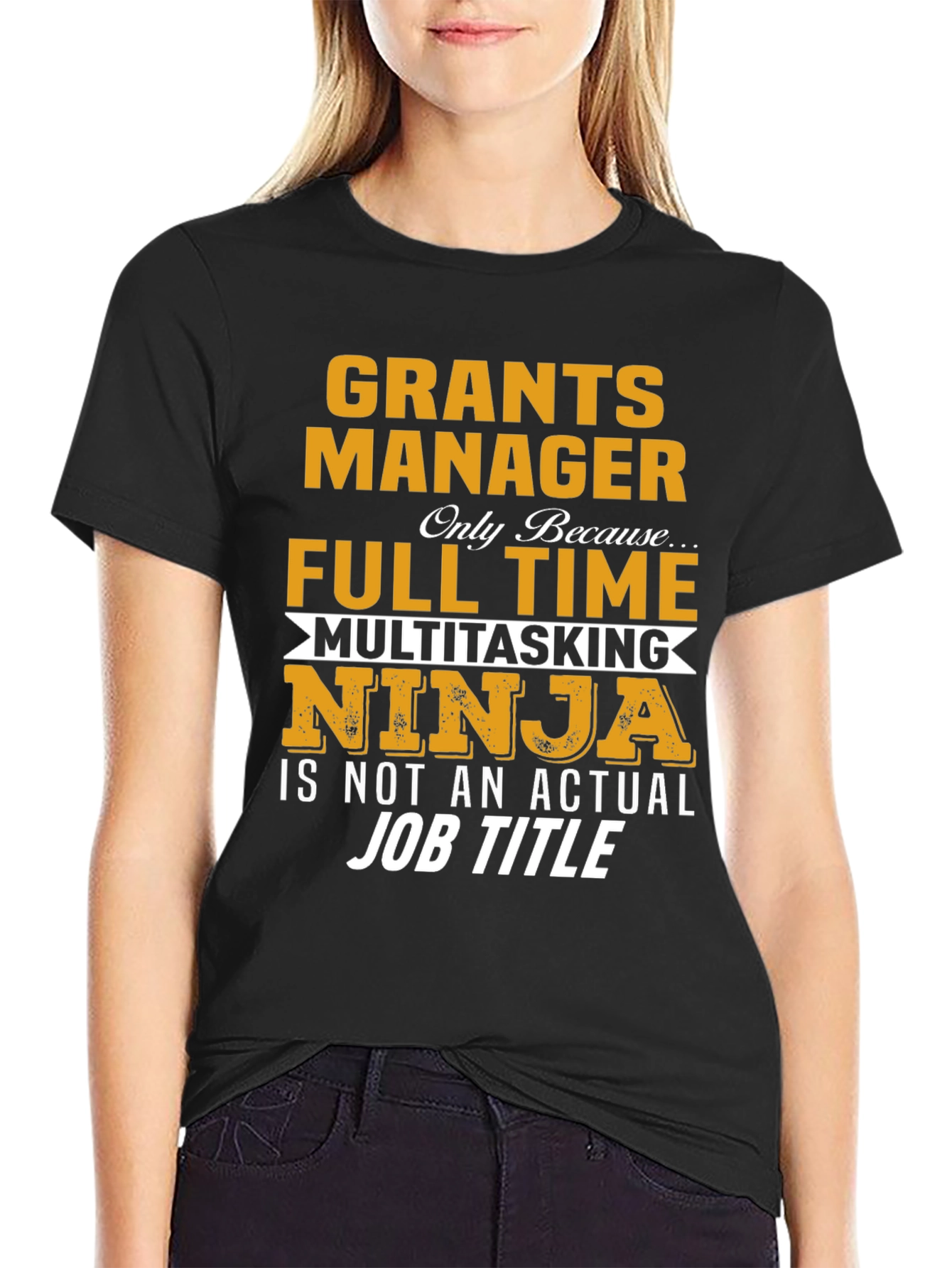 Grants Manager Full Time Ninja T-Shirt