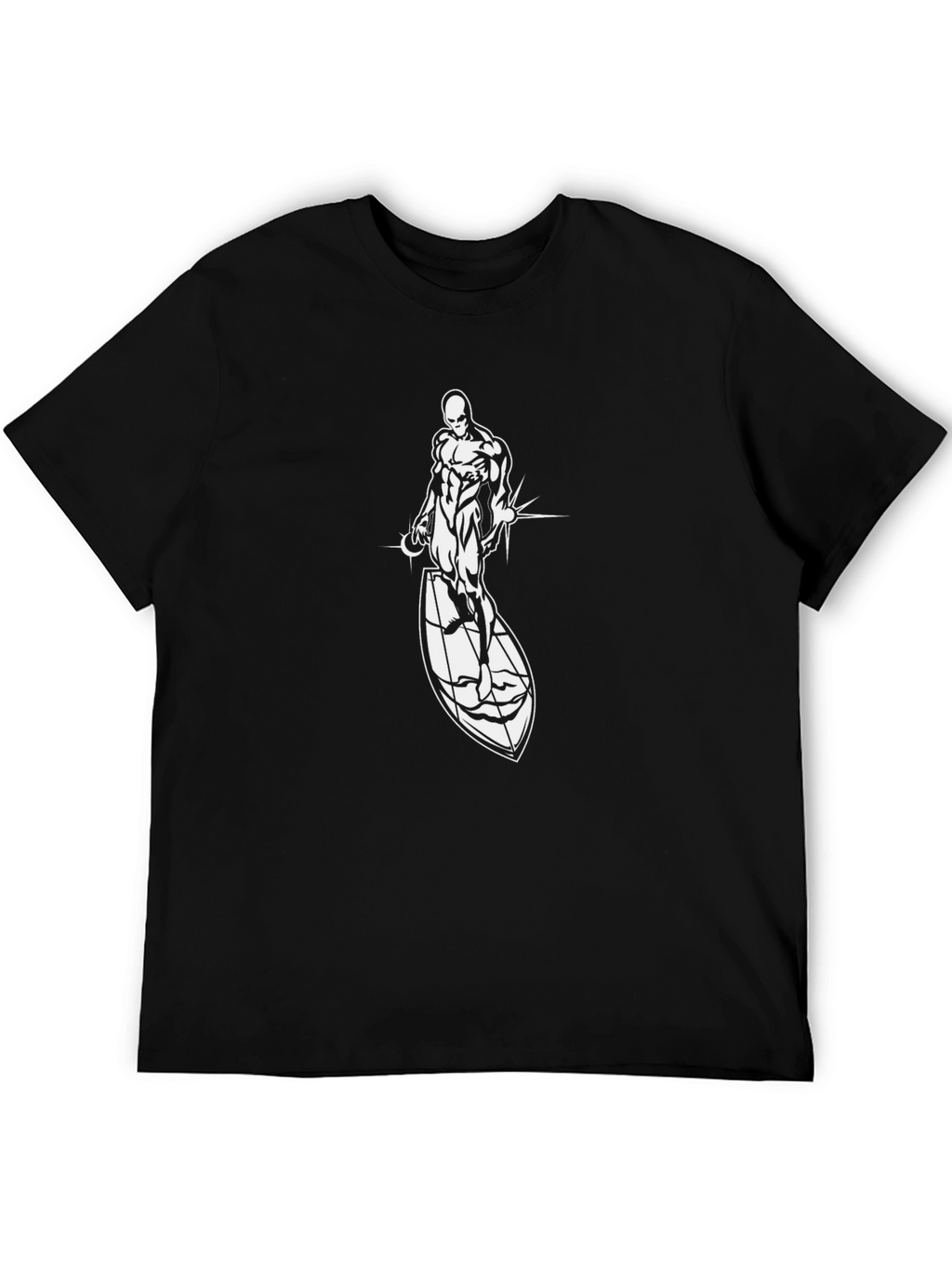 Silver Surfer Graphic Black T-Shirt