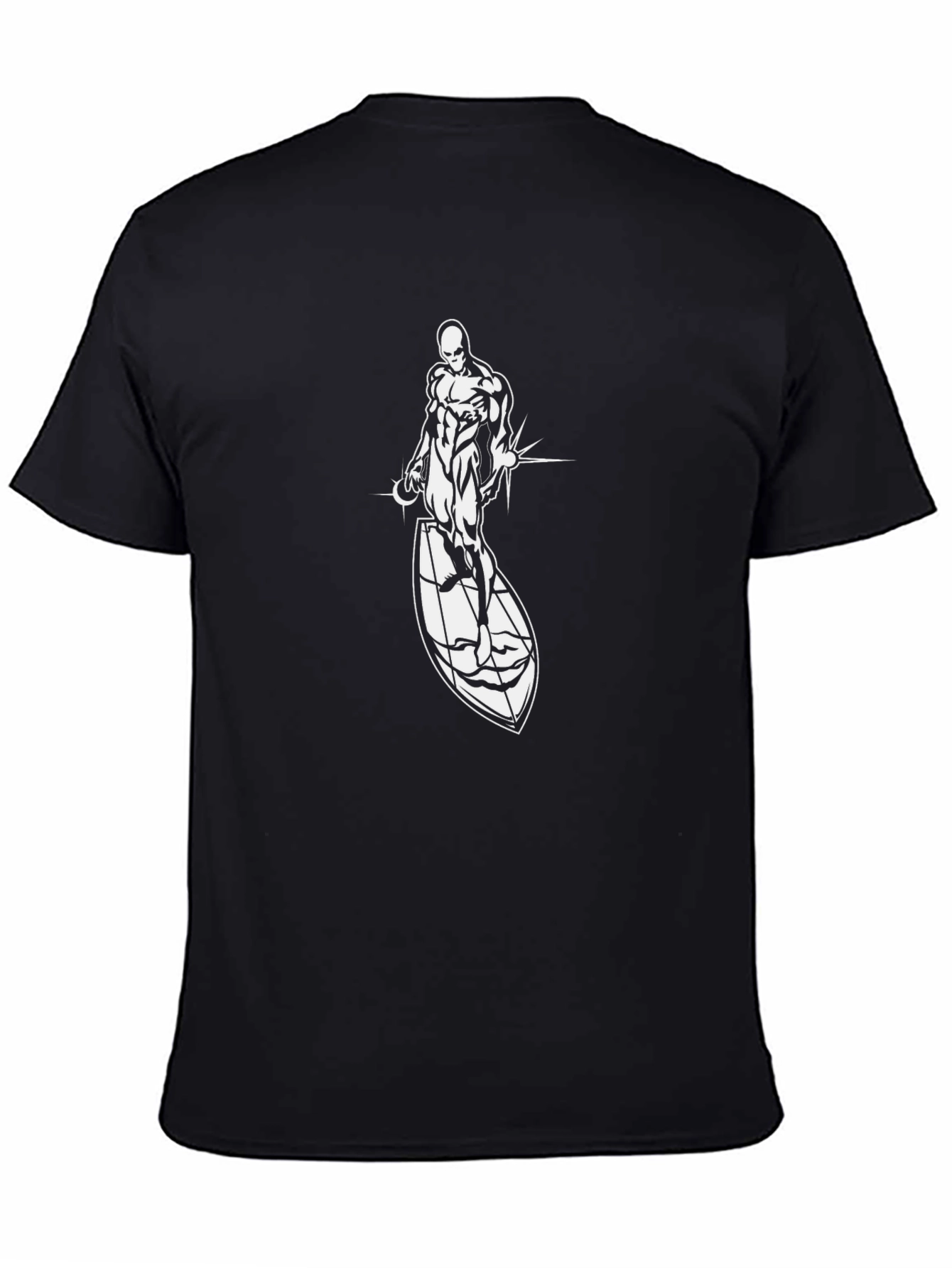 Silver Surfer Graphic Black T-Shirt