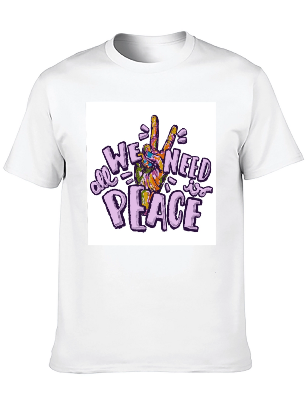 All We Need Is Peace T-Shirt - Black