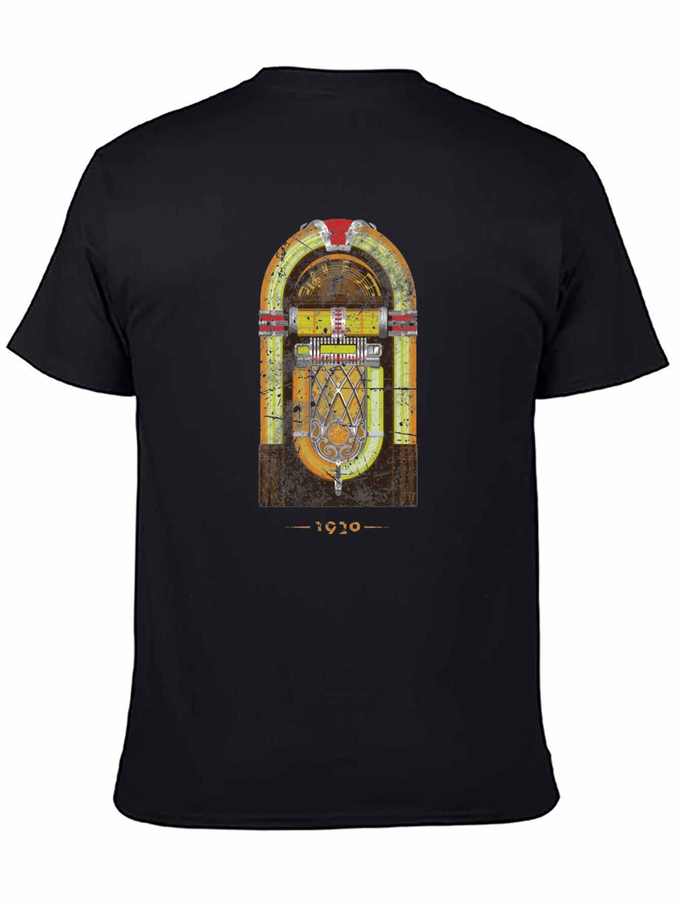 Vintage Jukebox Graphic Tee - Retro Style