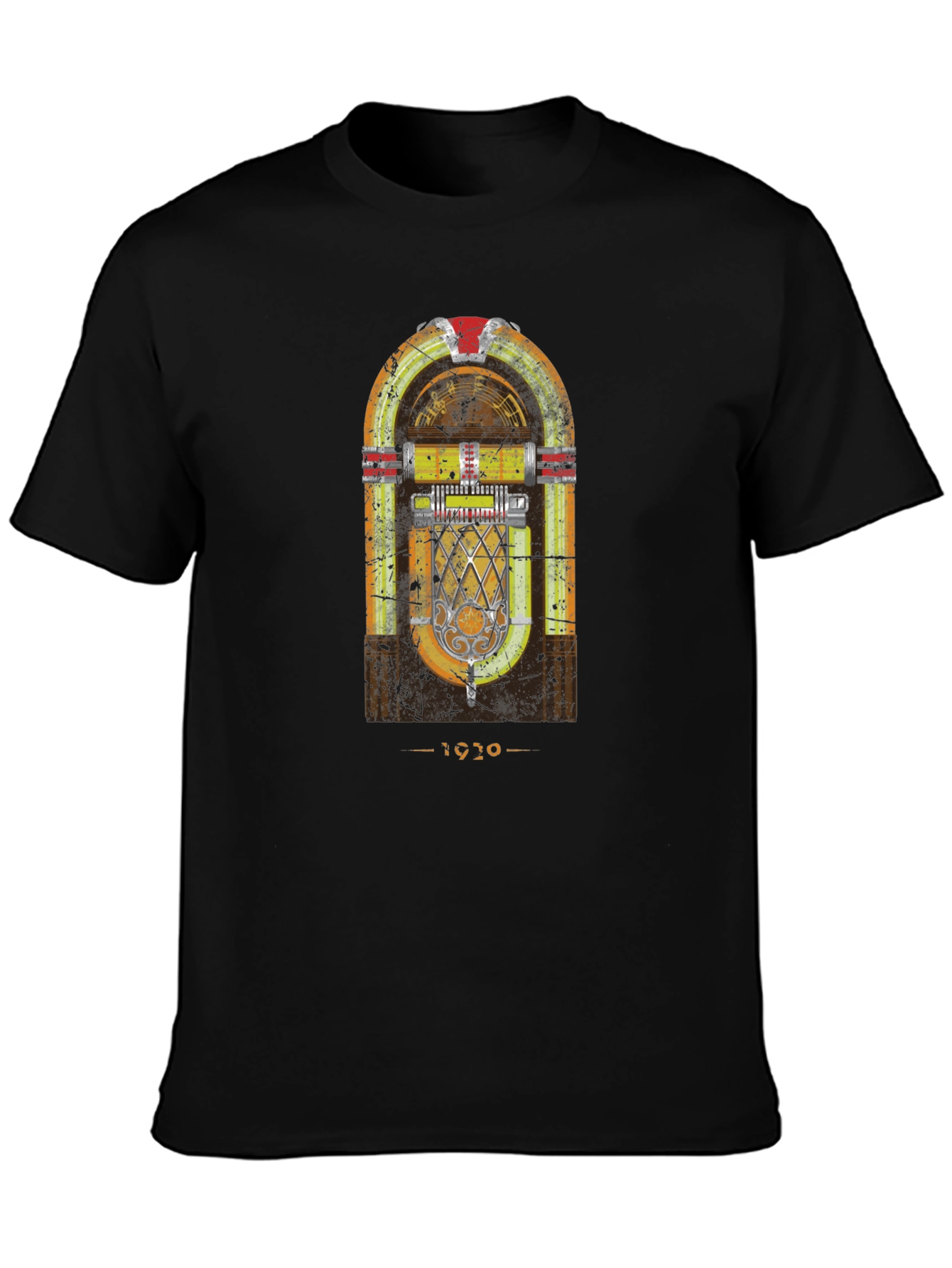 Vintage Jukebox Graphic Tee - Retro Style