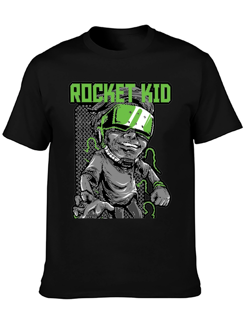 Rocket Kid Graphic T-Shirt - Black