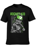 Rocket Kid Graphic T-Shirt - Black